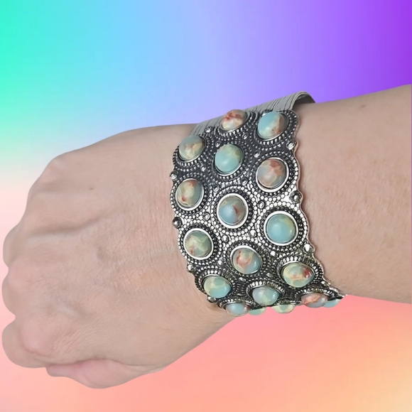 Jewelry - Southwestern Style Cuff Bracelet Silver